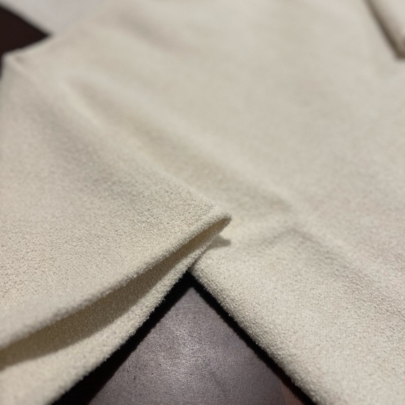 Zara Matching Set Cream Knit Top Skirt 2 Pc Outfit Minimalist Chic Cozy Lounge - Picture 13 of 15